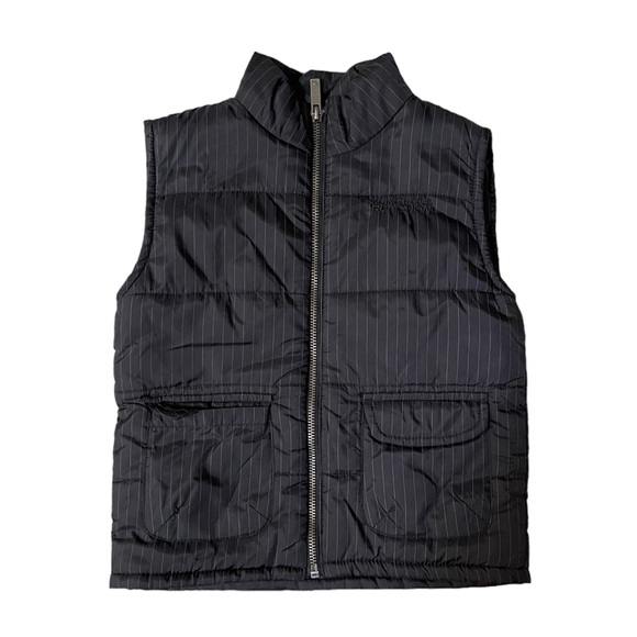 Boy’s pinstripe puffy vest - size 3T - Picture 1 of 6